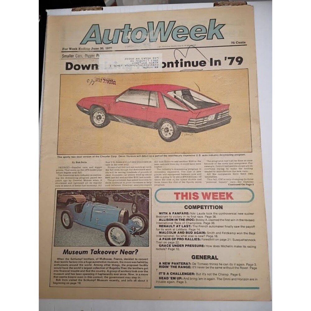 AutoWeek Magazine - June 30, 1978